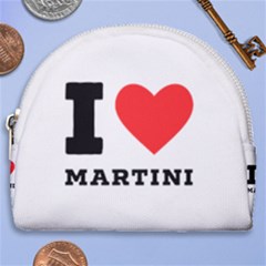 I Love Martini Horseshoe Style Canvas Pouch by ilovewhateva