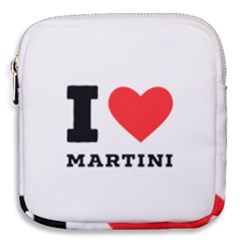 I Love Martini Mini Square Pouch by ilovewhateva