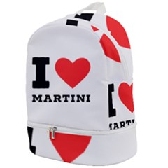 I Love Martini Zip Bottom Backpack by ilovewhateva