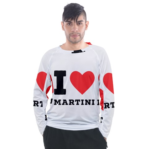 I Love Martini Men s Long Sleeve Raglan Tee by ilovewhateva