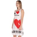 I love martini Knee Length Skater Dress With Pockets View2