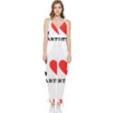 I love martini Sleeveless Tie Ankle Chiffon Jumpsuit View1