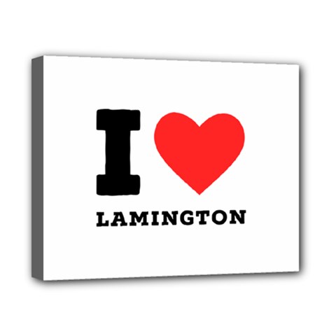 I Love Lamington Canvas 10  X 8  (stretched) by ilovewhateva