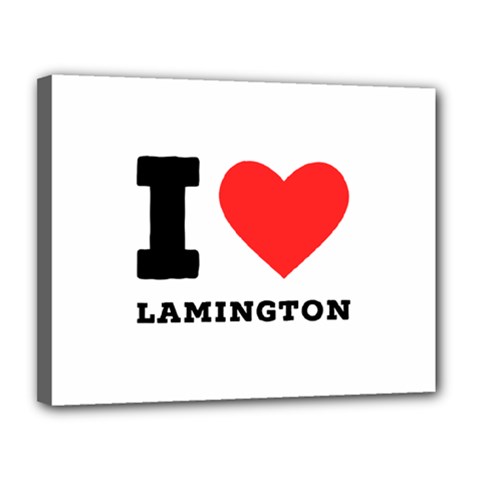 I Love Lamington Canvas 14  X 11  (stretched)