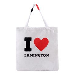 I Love Lamington Grocery Tote Bag by ilovewhateva