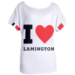 I Love Lamington Women s Oversized Tee by ilovewhateva