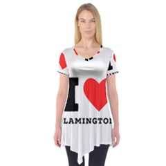 I Love Lamington Short Sleeve Tunic  by ilovewhateva