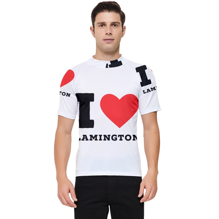 I love lamington Men s Short Sleeve Rash Guard