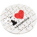 I love lamington Wooden Puzzle Round View3