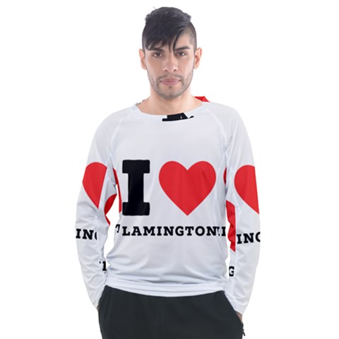 I Love Lamington Men s Long Sleeve Raglan Tee by ilovewhateva