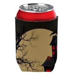 Halloween Moon Haunted House Full Moon Dead Tree Can Holder by Ravend