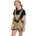 Halloween Moon Haunted House Full Moon Dead Tree Kids  Short Overalls View2