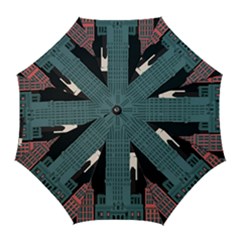 New York City Nyc Skyline Cityscape Golf Umbrellas by Ravend