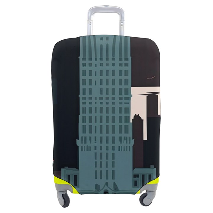 New York City Nyc Skyline Cityscape Luggage Cover (Medium)