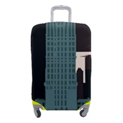 New York City Nyc Skyline Cityscape Luggage Cover (small) by Ravend