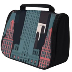 New York City Nyc Skyline Cityscape Full Print Travel Pouch (big) by Ravend