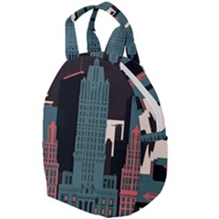 New York City Nyc Skyline Cityscape Travel Backpacks by Ravend