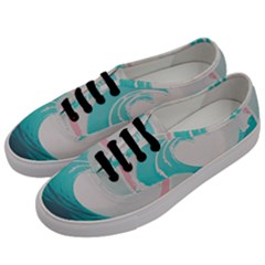 Tidal Wave Ocean Sea Tsunami Wave Minimalist Men s Classic Low Top Sneakers by Ravend