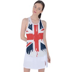 Union Jack England Uk United Kingdom London Racer Back Mesh Tank Top