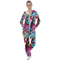 Confetti Tropical Ocean Themed Background Abstract Women s Tracksuit by Ravend