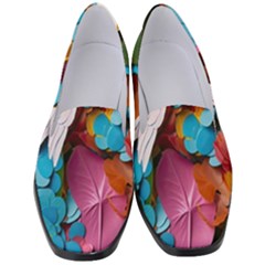 Confetti Tropical Ocean Themed Background Abstract Women s Classic Loafer Heels by Ravend