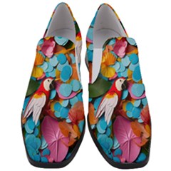 Confetti Tropical Ocean Themed Background Abstract Women Slip On Heel Loafers by Ravend