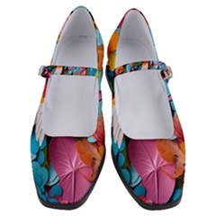 Confetti Tropical Ocean Themed Background Abstract Women s Mary Jane Shoes by Ravend