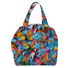 Confetti Tropical Ocean Themed Background Abstract Boxy Hand Bag by Ravend