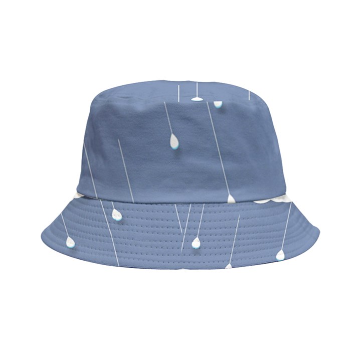 Clouds Rain Paper Raindrops Weather Sky Raining Bucket Hat