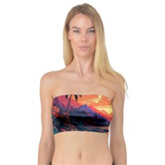 Tropical Landscape Island Background Wallpaper Bandeau Top by Ravend