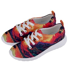 Tropical Landscape Island Background Wallpaper Women s Lightweight Sports Shoes by Ravend