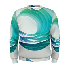 Tsunami Tidal Wave Wave Minimalist Ocean Sea Men s Sweatshirt