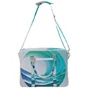 Tsunami Tidal Wave Wave Minimalist Ocean Sea Cross Body Office Bag View3