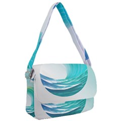 Tsunami Tidal Wave Wave Minimalist Ocean Sea Courier Bag by Ravend