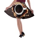 Coffee Cafe Espresso Drink Beverage A-line Skater Skirt View2