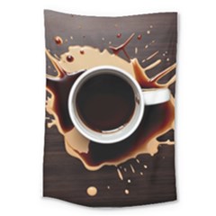 Coffee Cafe Espresso Drink Beverage Large Tapestry by Ravend