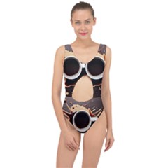 Coffee Cafe Espresso Drink Beverage Center Cut Out Swimsuit by Ravend