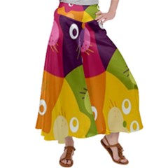 Colorful Cats Women s Satin Palazzo Pants by Sparkle