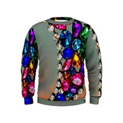 Colorful Diamonds Kids  Sweatshirt