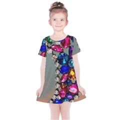 Colorful Diamonds Kids  Simple Cotton Dress by Sparkle