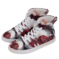 Christmas Wreath Winter Festive Season Nature Women s Hi-top Skate Sneakers by Ravend