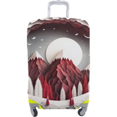 Christmas Wreath Winter Festive Season Nature Luggage Cover (large) by Ravend