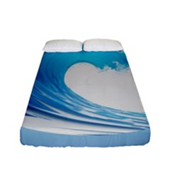 Wave Tsunami Tidal Wave Ocean Sea Water Fitted Sheet (full/ Double Size) by Ravend