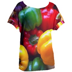 Colorful Capsicum Women s Oversized Tee by Sparkle