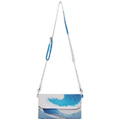 Wave Tsunami Tidal Wave Ocean Sea Water Mini Crossbody Handbag by Ravend