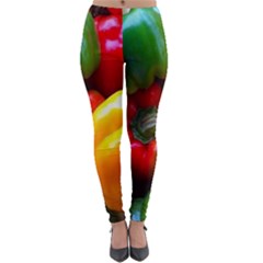 Colorful Capsicum Lightweight Velour Leggings by Sparkle