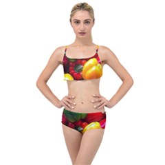 Colorful Capsicum Layered Top Bikini Set by Sparkle