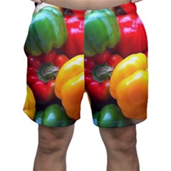 Colorful Capsicum Men s Shorts by Sparkle