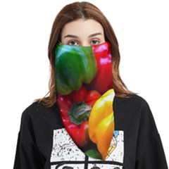 Colorful Capsicum Face Covering Bandana (triangle) by Sparkle