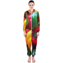 Colorful Capsicum Hooded Jumpsuit (ladies)